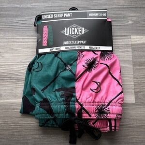 Wicked Unisex Sleep Pant - Green & Pink